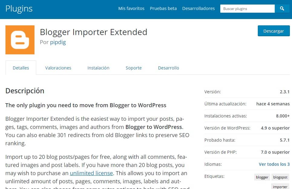 Migrar tu Blogger a WordPress