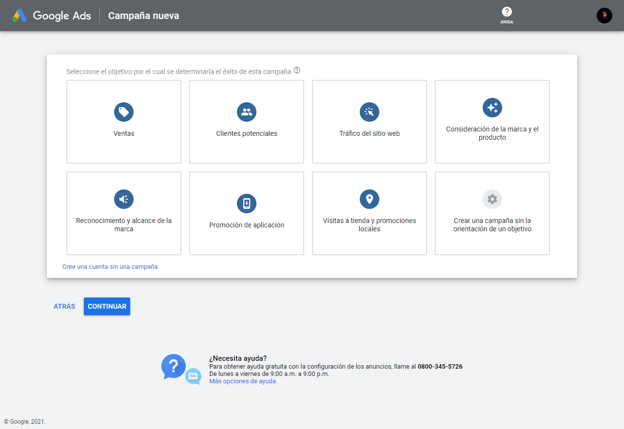 Tipos de campañas que podes hacer en Google Ads