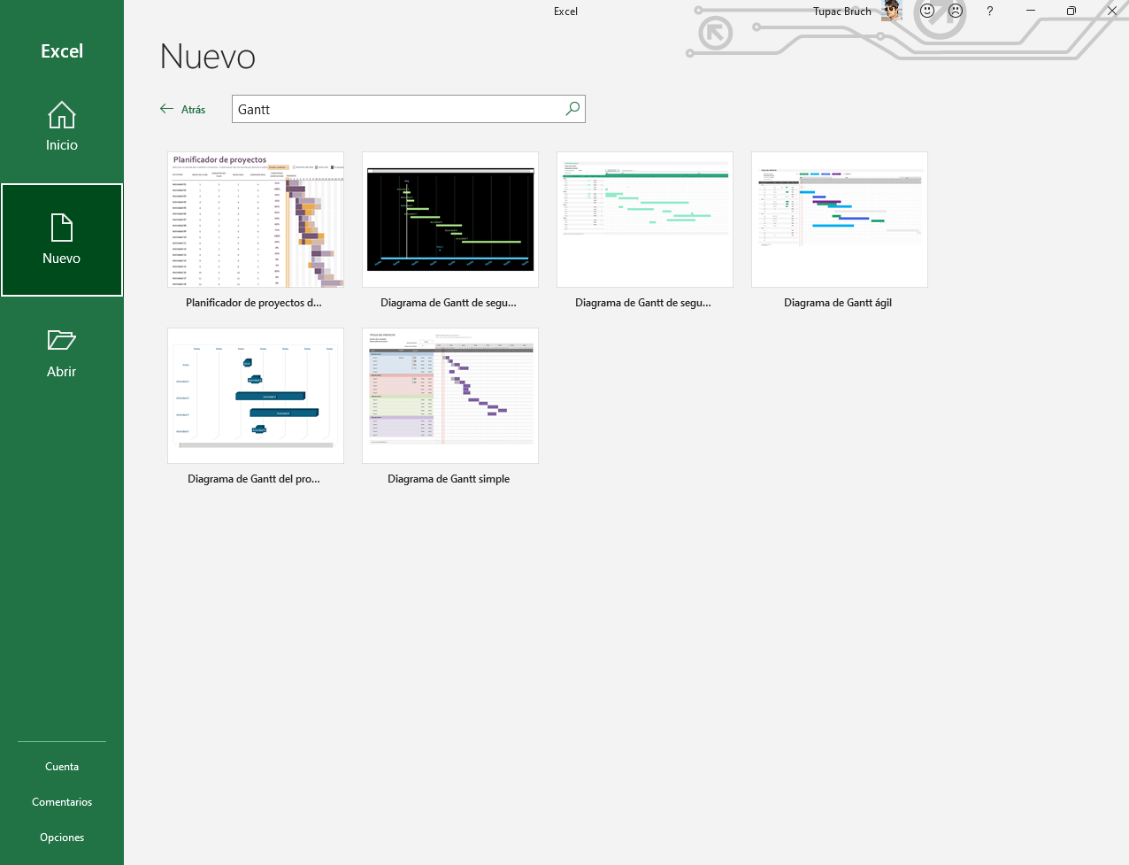 Plantillas con esquemas gantt en excel ejemplos