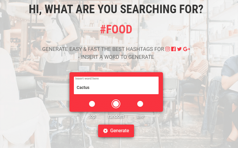 Página Home de All-hashtag