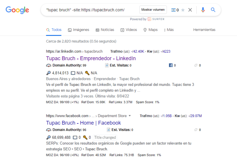 utilizando operadores de búsqueda para analizar el link building