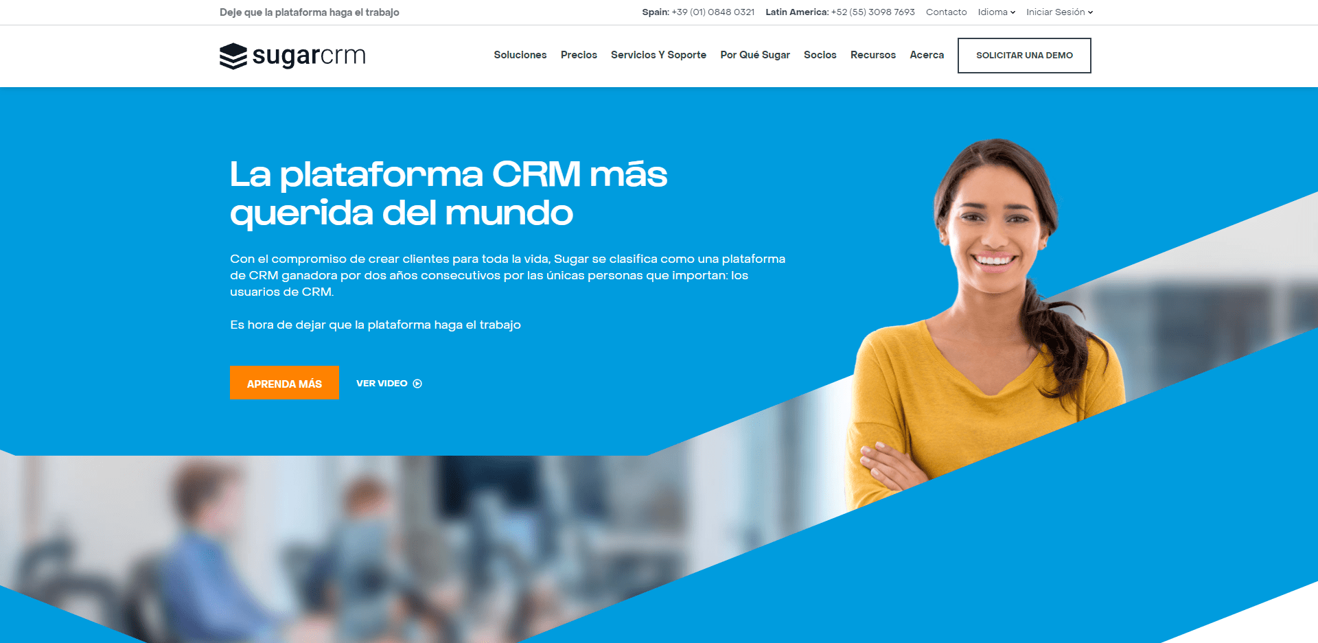 Un ejemplo herramienta crm es SugarCRM