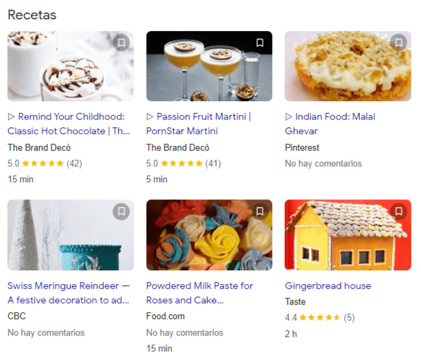 las recetas con schema.org nos ayudan a posicionar un determinado contenido gracias a la concentración de keywords con el tf idf