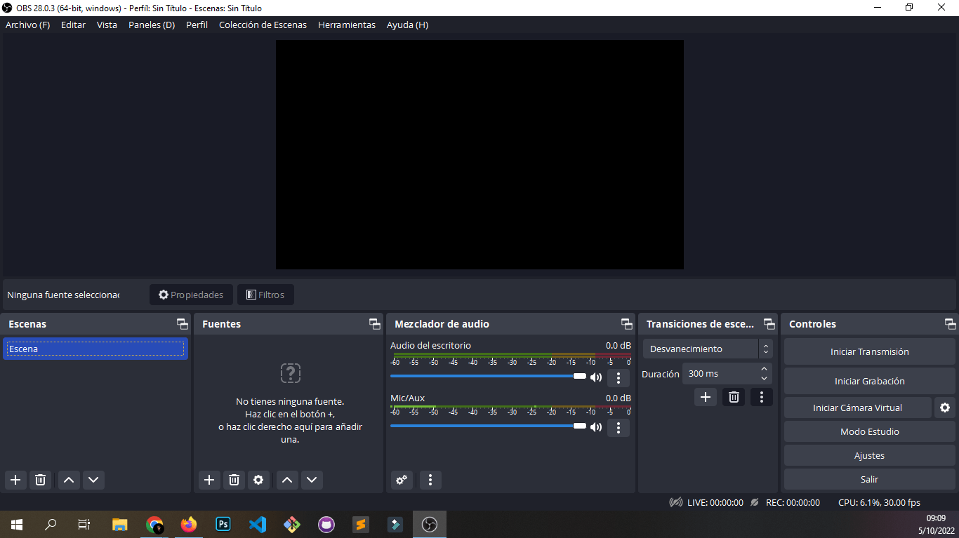 Características principales de OBS Studio