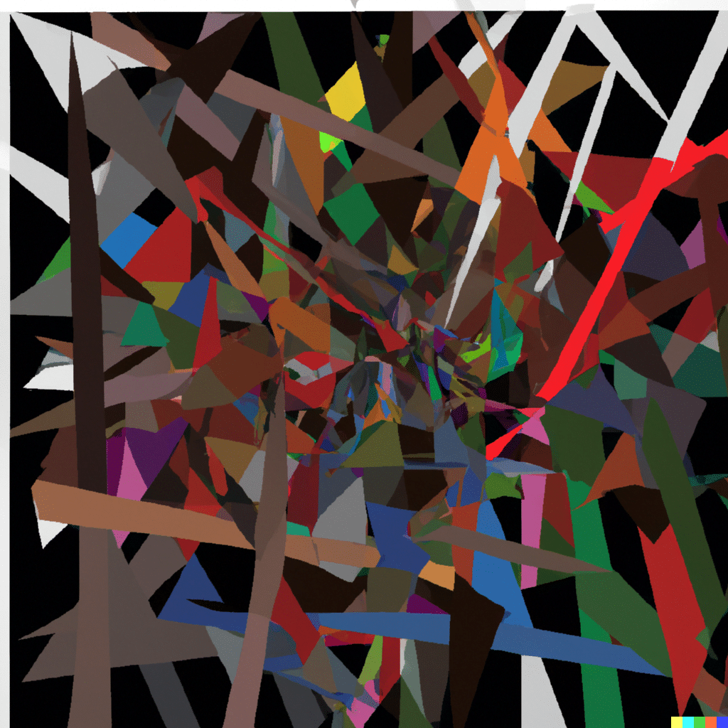 Arte abstracto producido por una inteligencia artificial