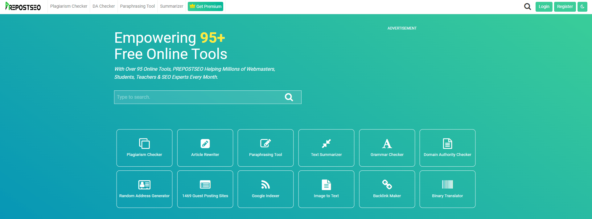 ejemplo de home de pre post seo