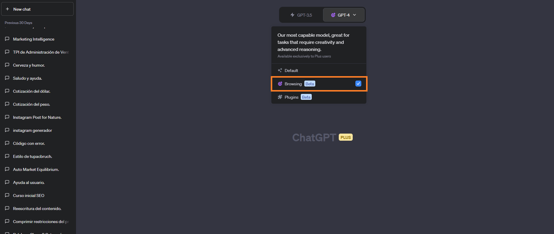 ChatGPT Browsing Plugin