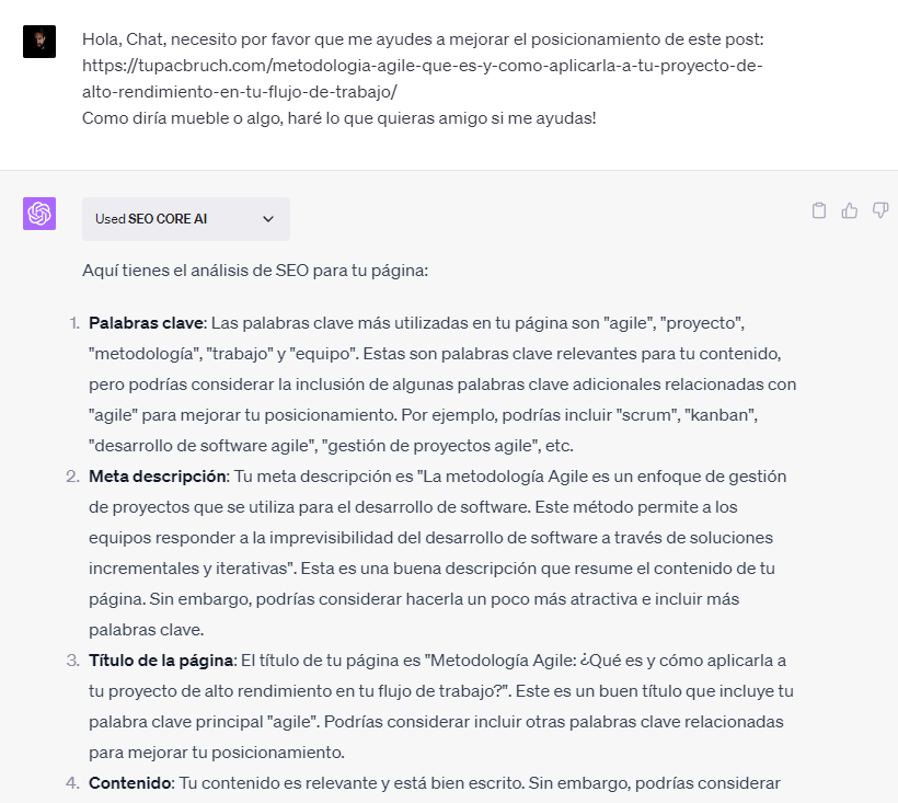 SEO core ai es un plugin de seo para chatgpt