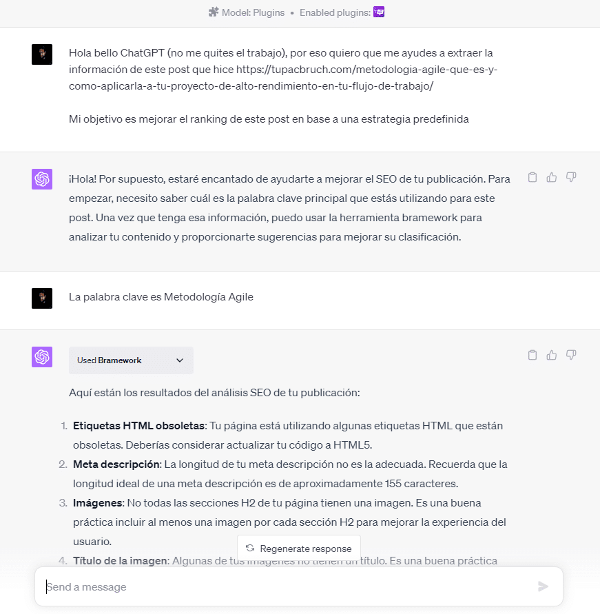 herramienta de SEO Bramework