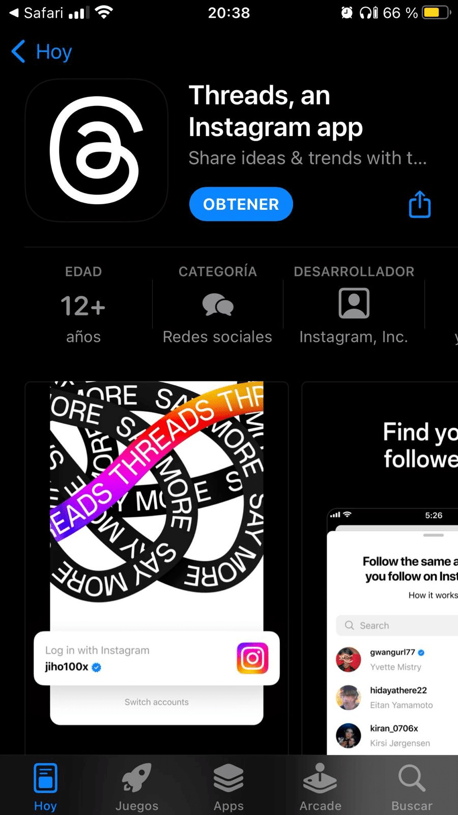 App Oficial de Threads