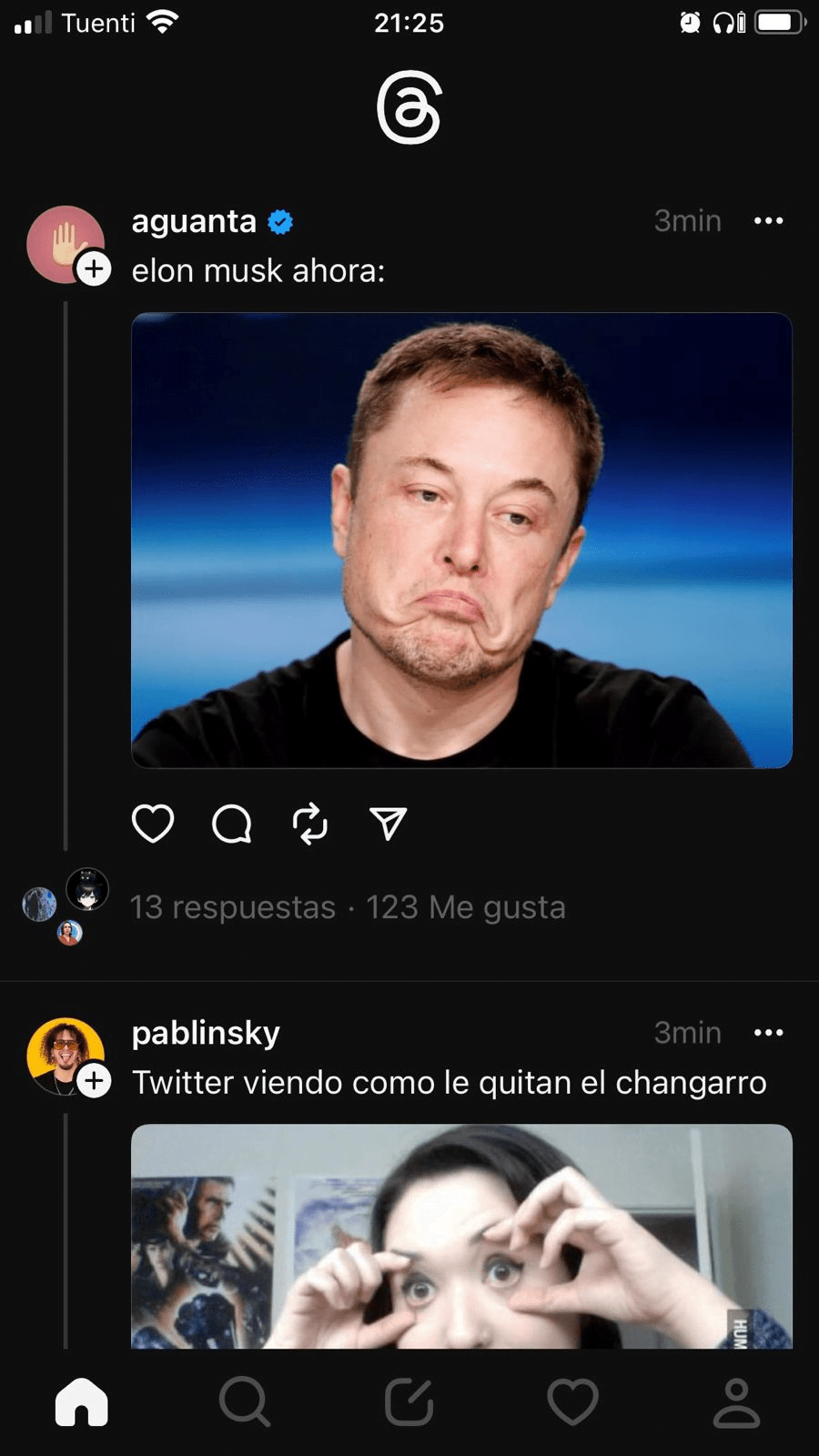 Elon Musk ahora Threads
