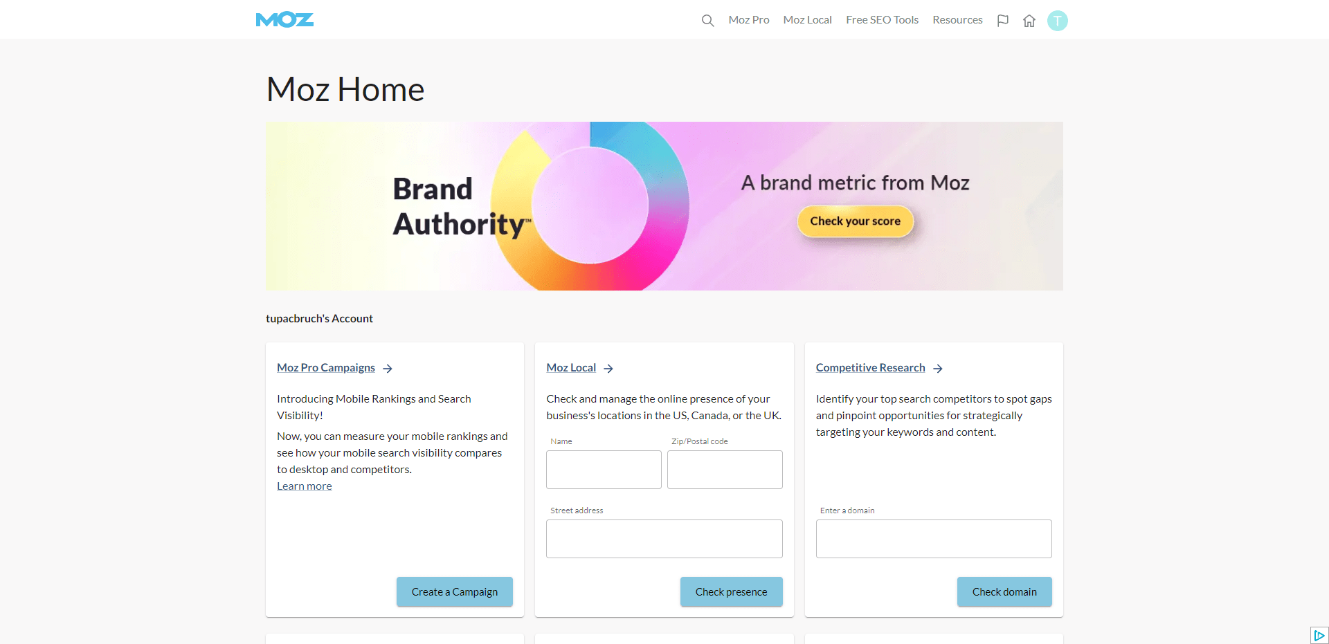 monitorear seo brand con moz