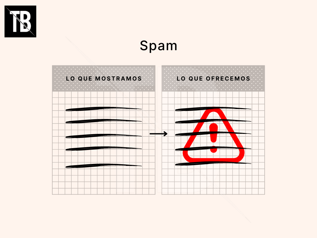 SPAM ejemplo de penalización