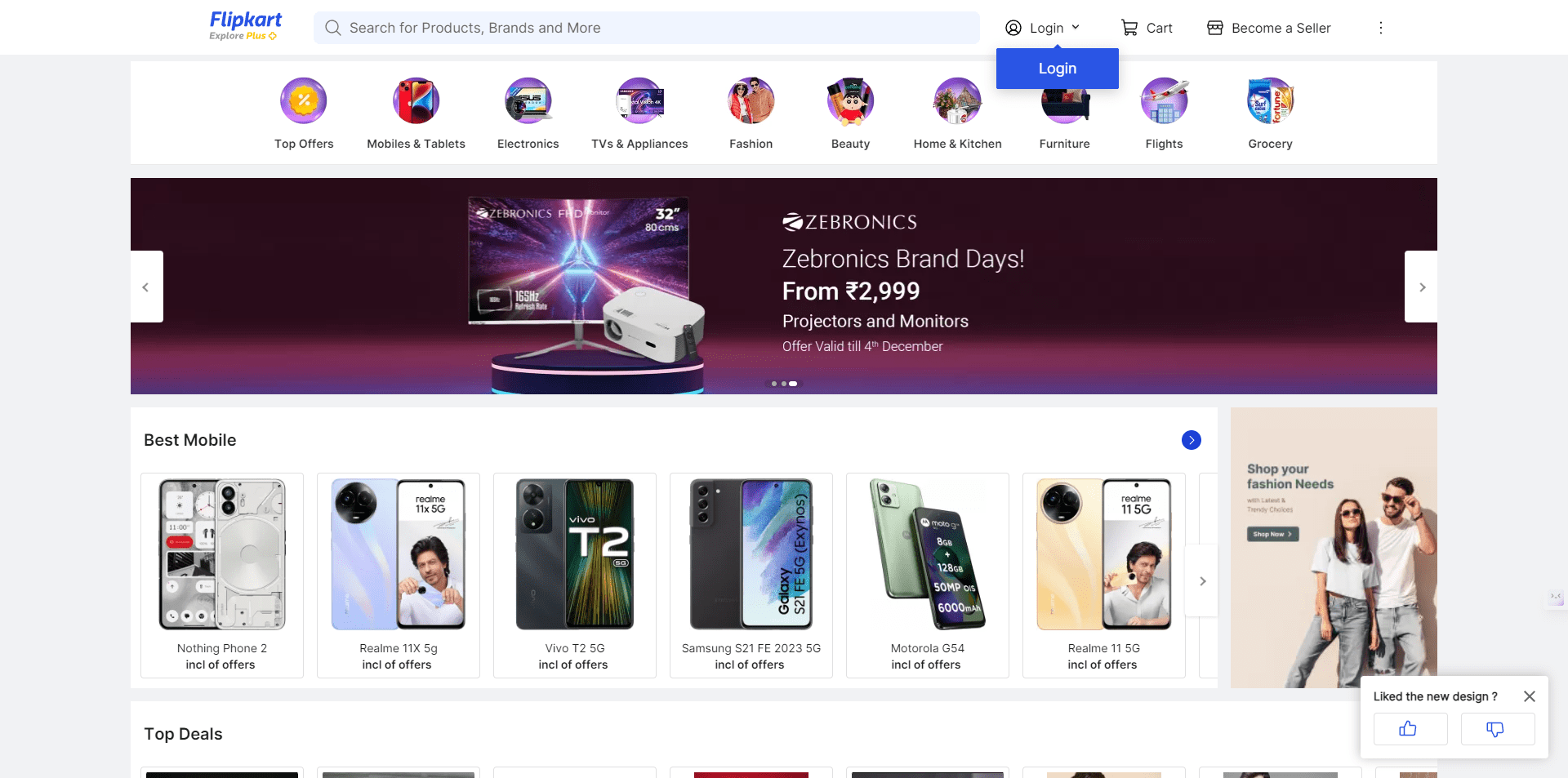 Uno de los principales marketplaces de la India, con una fuerte presencia en electrónica y moda.