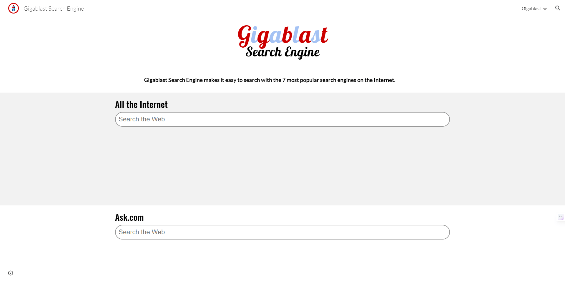 Podríamos decir que este también es un buscador ecológico. El sitio creado en el año 2000 por Matt Wells informa que el 90% de la energía que utiliza es eólica.