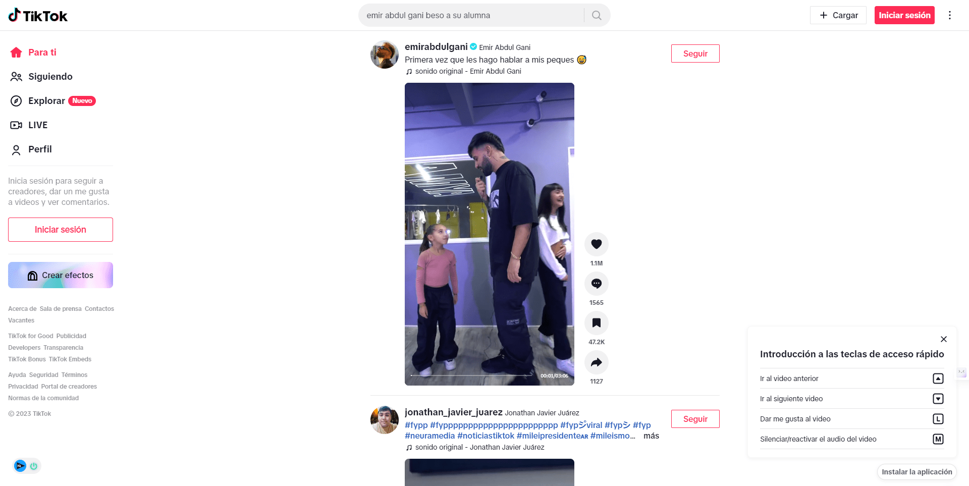 TikTok también tiene su buscador y su algoritmo, muchos dicen que está bueno. Yo prefiero quedarme callado... por ahora.