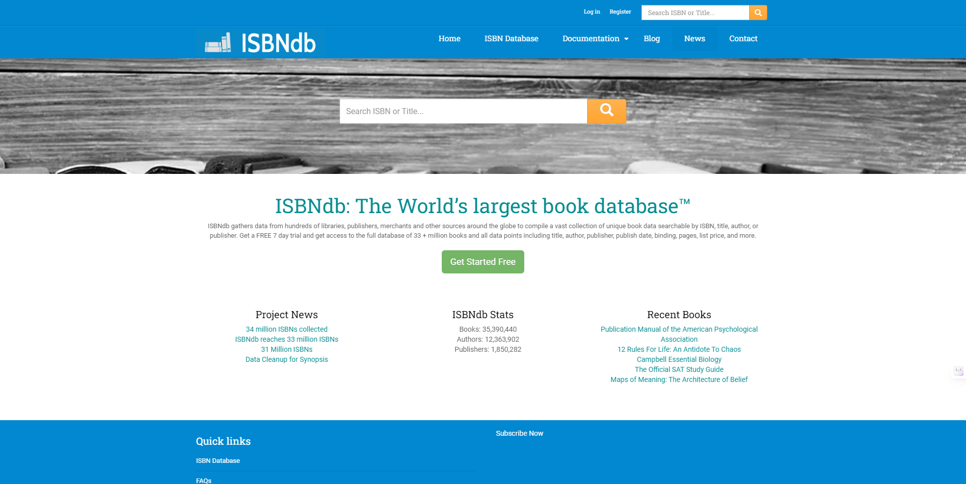 Un buscador que permite localizar cualquier libro por nombre, autor, género y con el cual podrás notificarte el nºISBN.