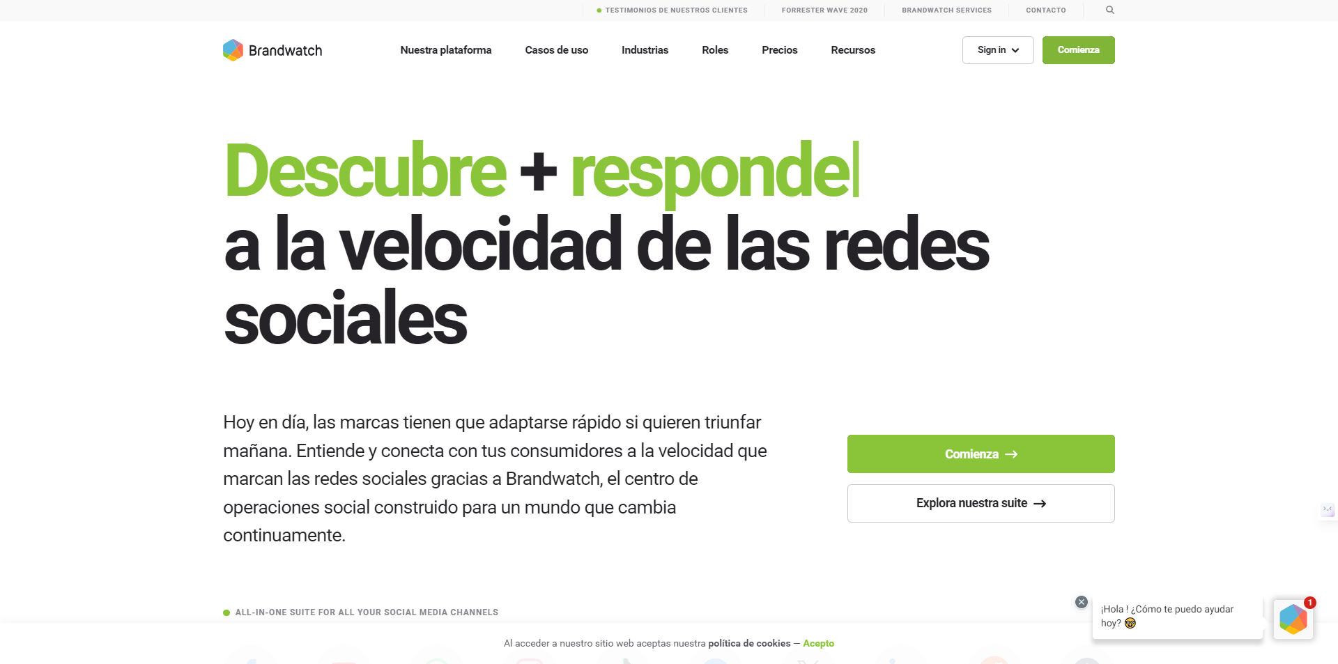 brandwatch es otro ejemplo de motor de búsqueda dedicado a menciones