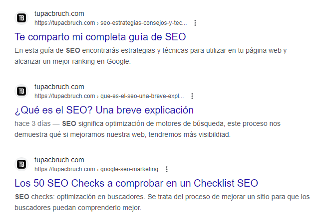 ejemplo de meta descriptions únicas