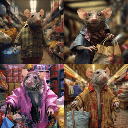 clientes ratas imagen generada con IA