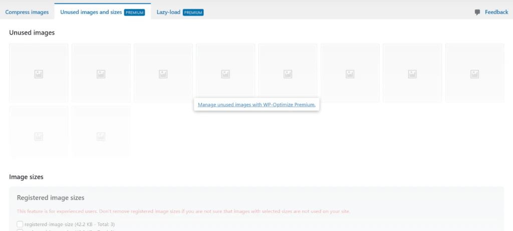 subiendo imágenes para comprimir en wp-oprimize