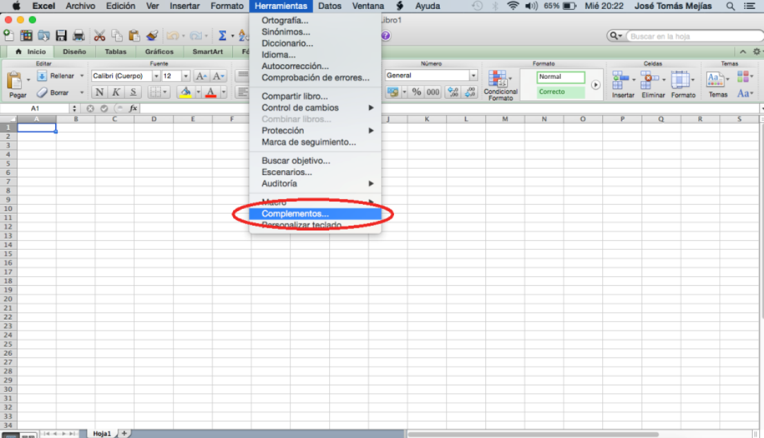 activar solver en mac 2