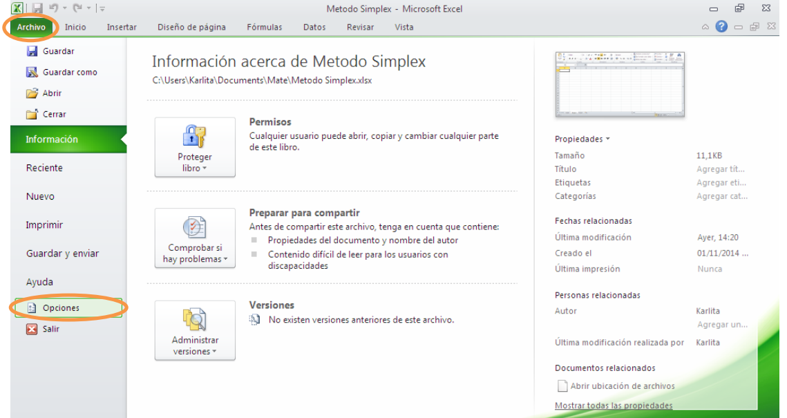 Cómo Activar y Configurar el método Solver en Excel parte 1
