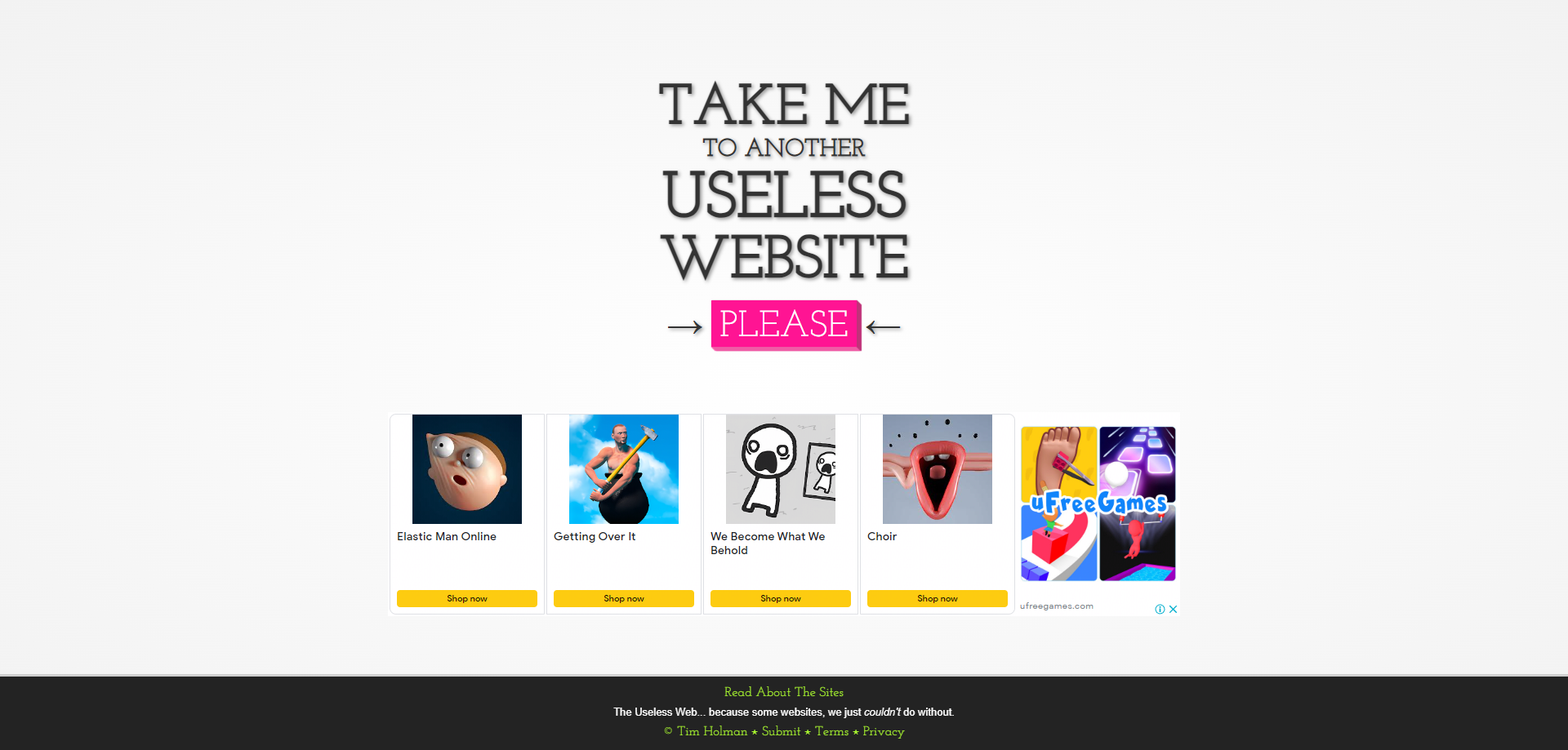 The Useless Web: páginas para perder el tiempo