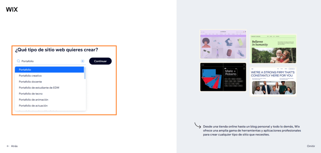 plantillas y estilos en wix