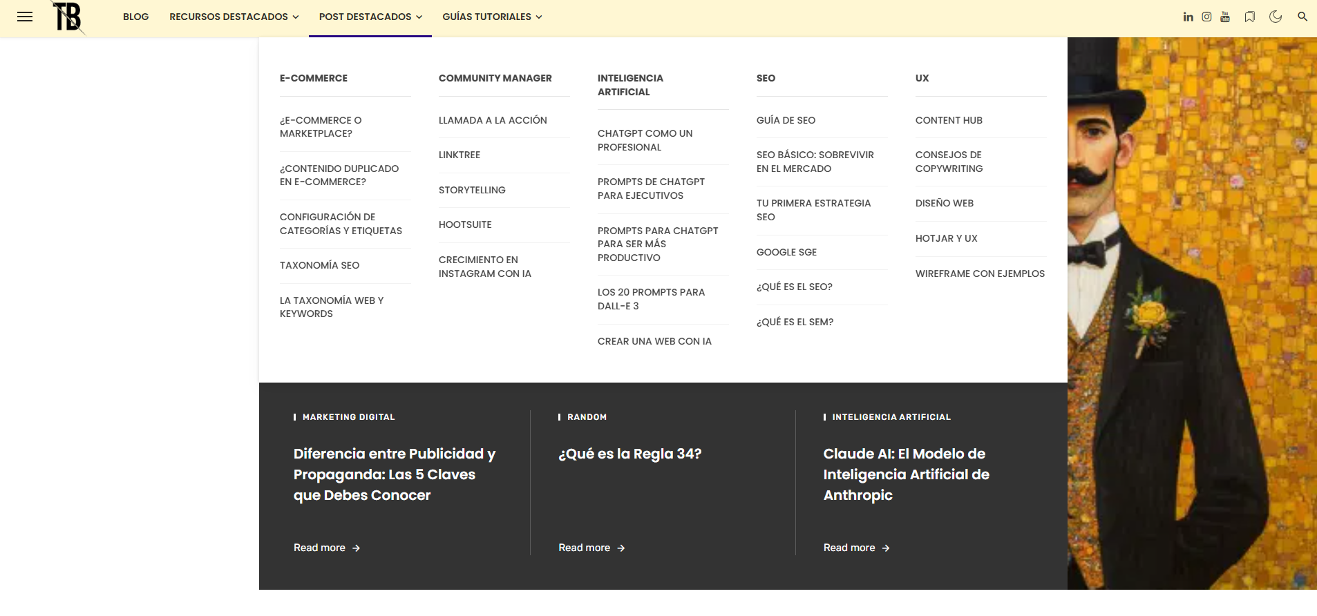 Enlaces de navegación para potenciar el enlazado interno