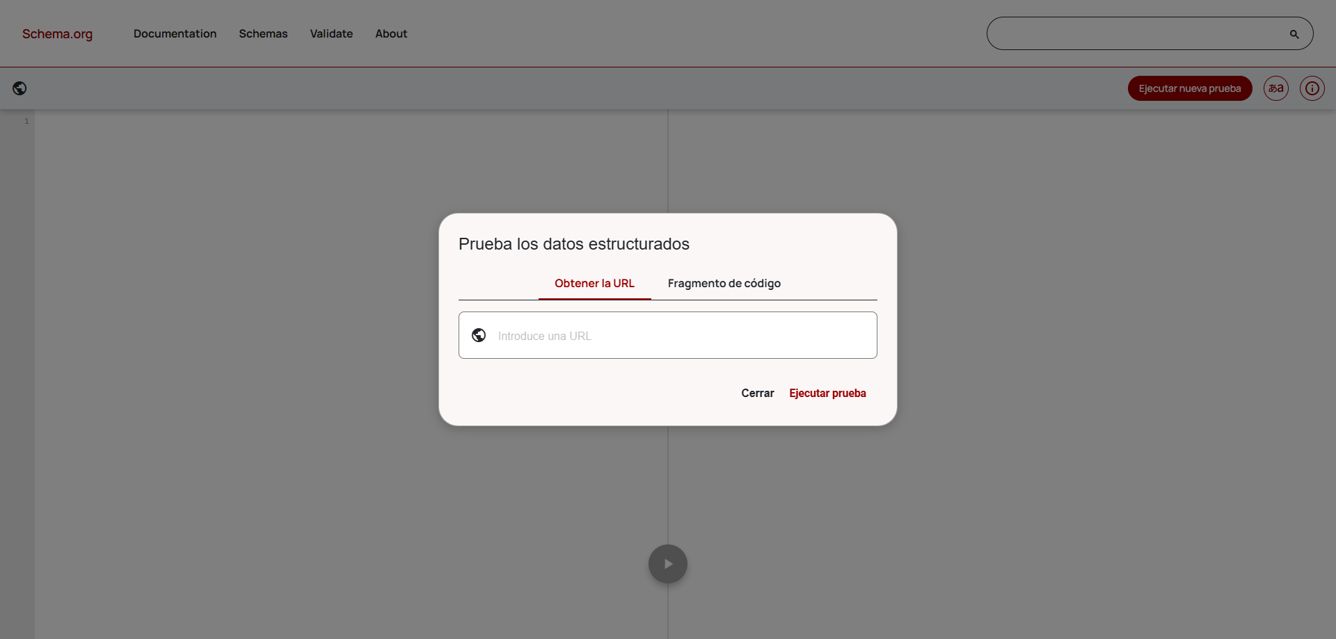 ejemplo de schema validator Test para validar tu schema markup