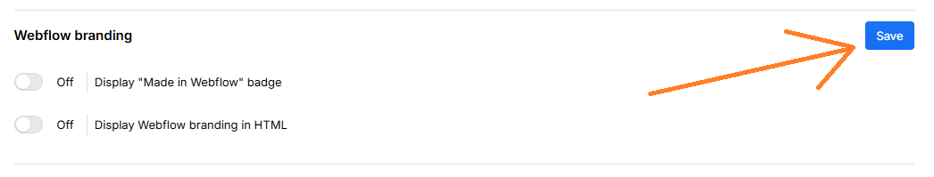 Cómo quitar la etiqueta de "Made in Webflow" en tu sitio web