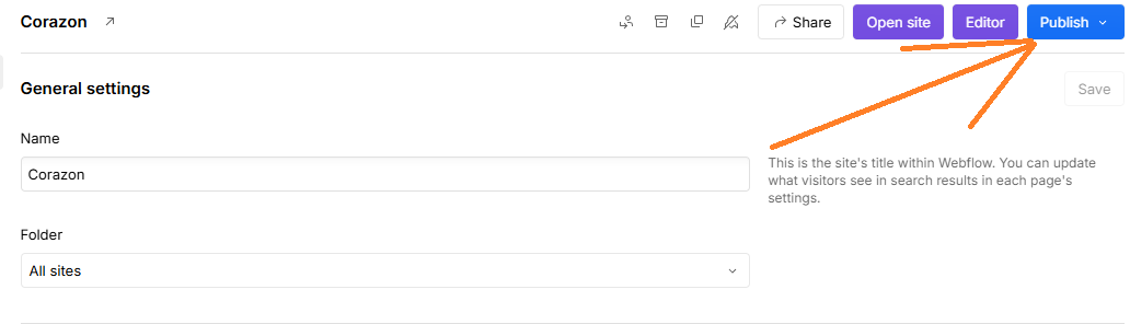 Cómo quitar la etiqueta de "Made in Webflow" en tu sitio web