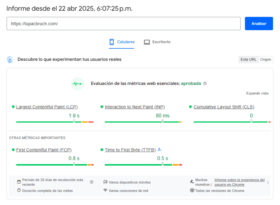 Cómo medir el rendimiento de tu sitio WordPress