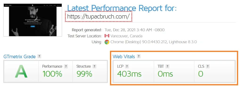 Chequear velocidad y Core Web Vitals.