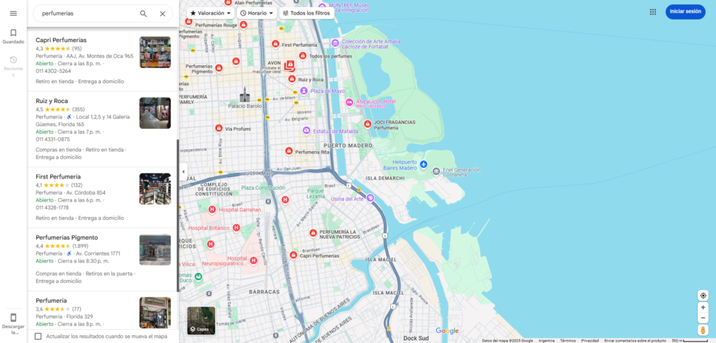 SEO local para perfumerías: ficha de Google, reseñas y geolocalización