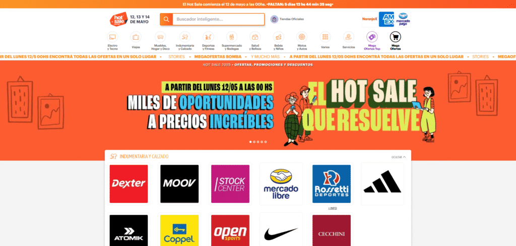 Qué categorías participan del Hot Sale