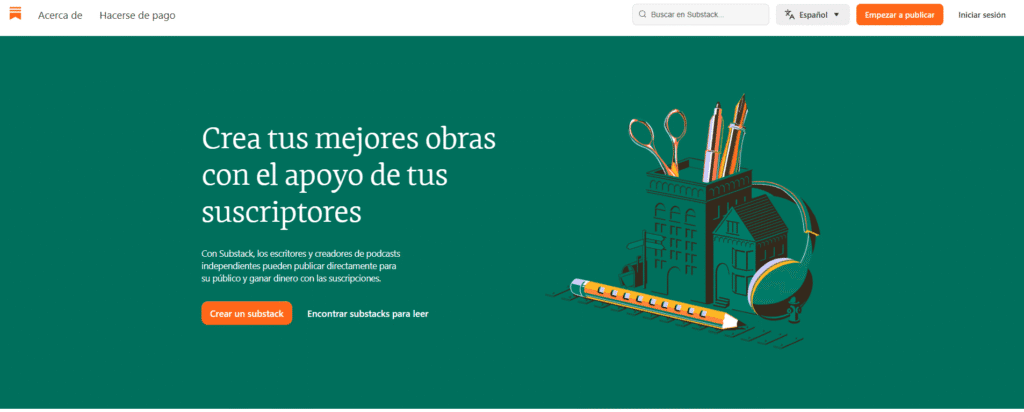 Substack (con Chat y Notas)