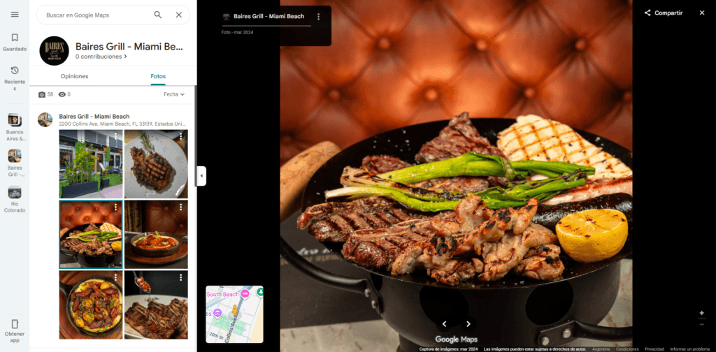 Ejemplo de Fotos que den hambre para hacer seo local en restaurantes
