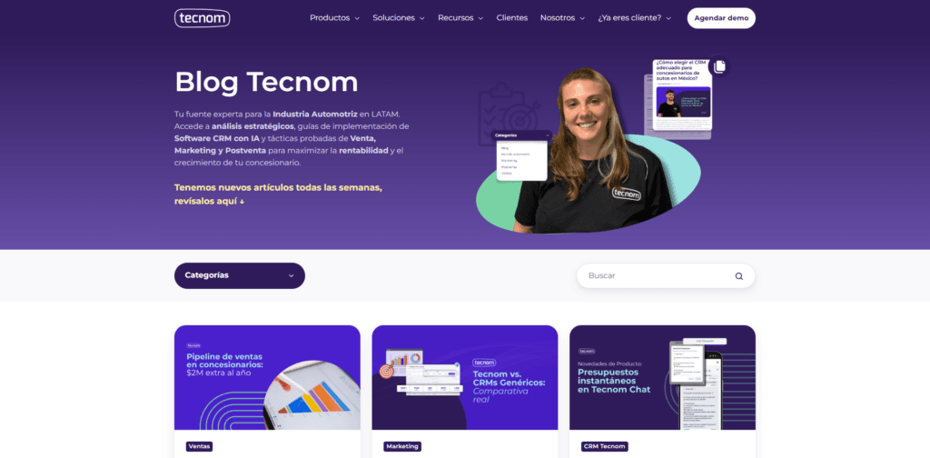 Ejemplo del Blog de Tecnom