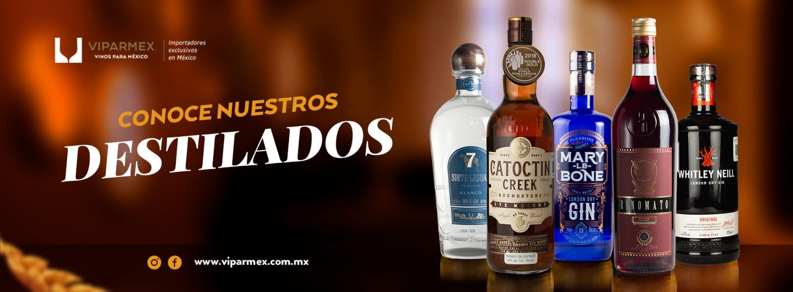 Colección de Destilados y Licores Viparmex