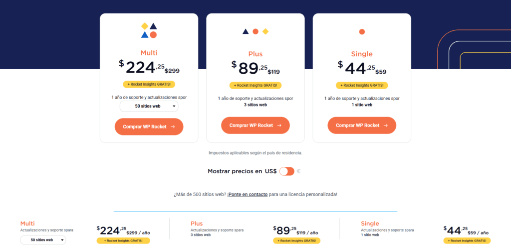 wp-rocket pricing