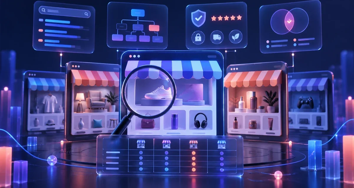 Cómo auditar competidores de ecommerce sin copiar su estrategia Comparación estructurada de competidores de ecommerce basada en evidencia
