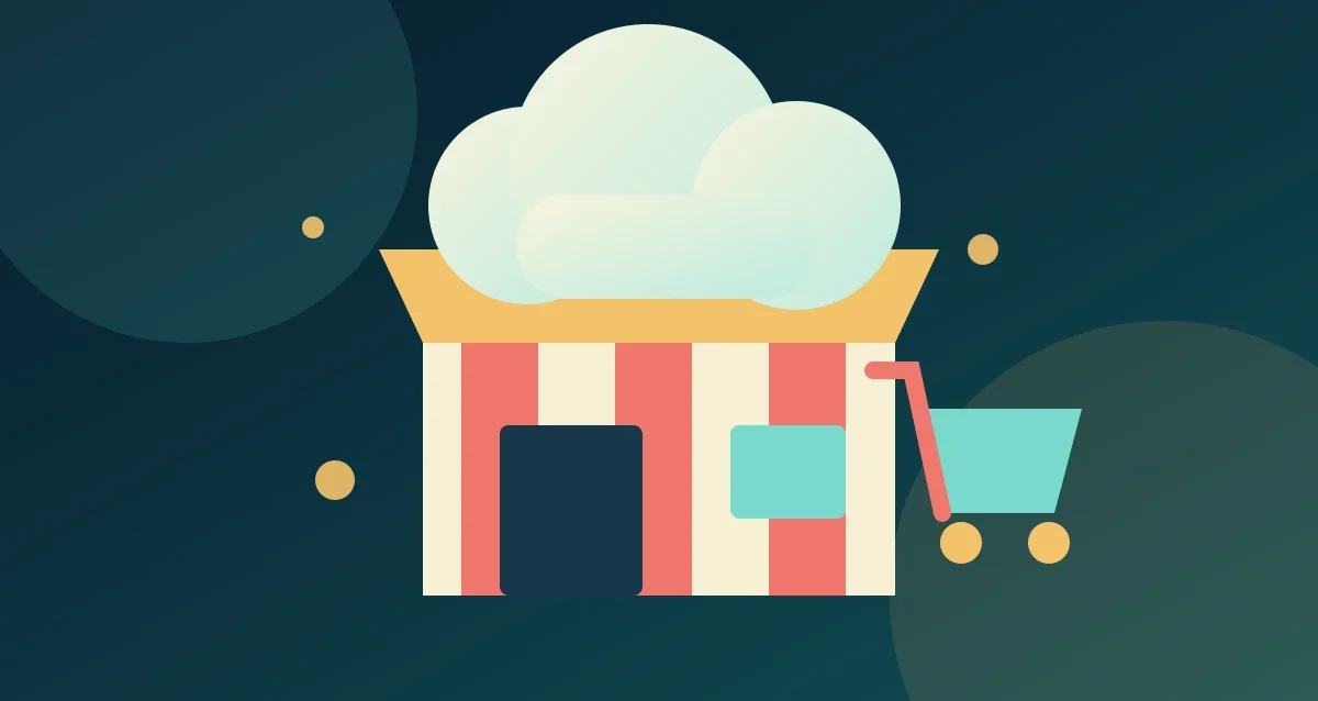 cover-tiendanube Ilustración conceptual de una tienda online alojada en la nube