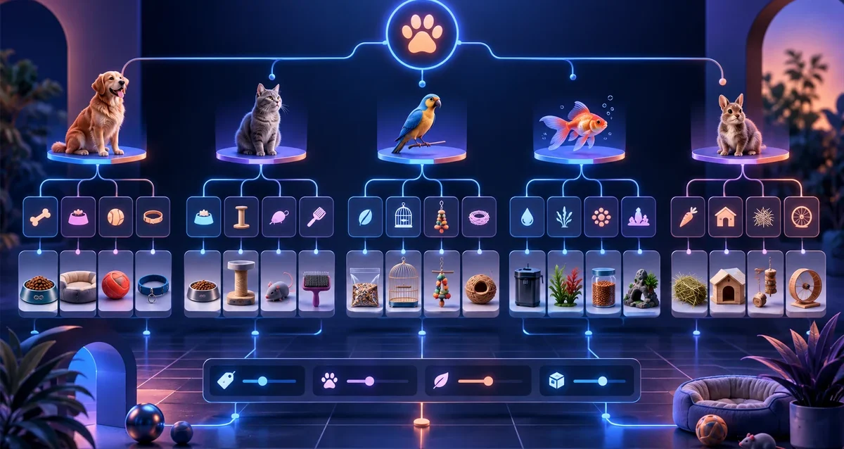 SEO para tiendas de mascotas: arquitectura por especie y necesidad Arquitectura de catálogo para una tienda online de mascotas